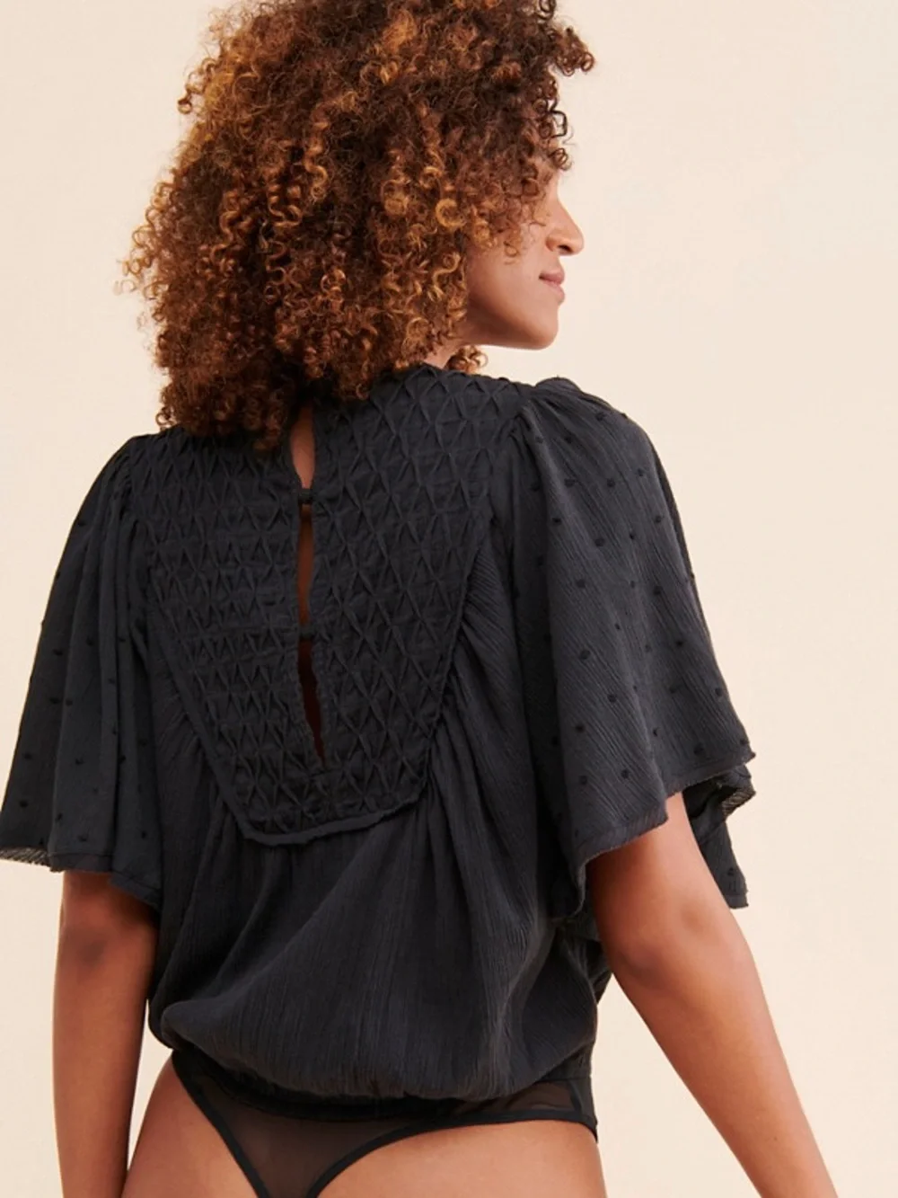Free People Perfect Catch Flutter Sleeve Bodysuit - Picture 2 of 5